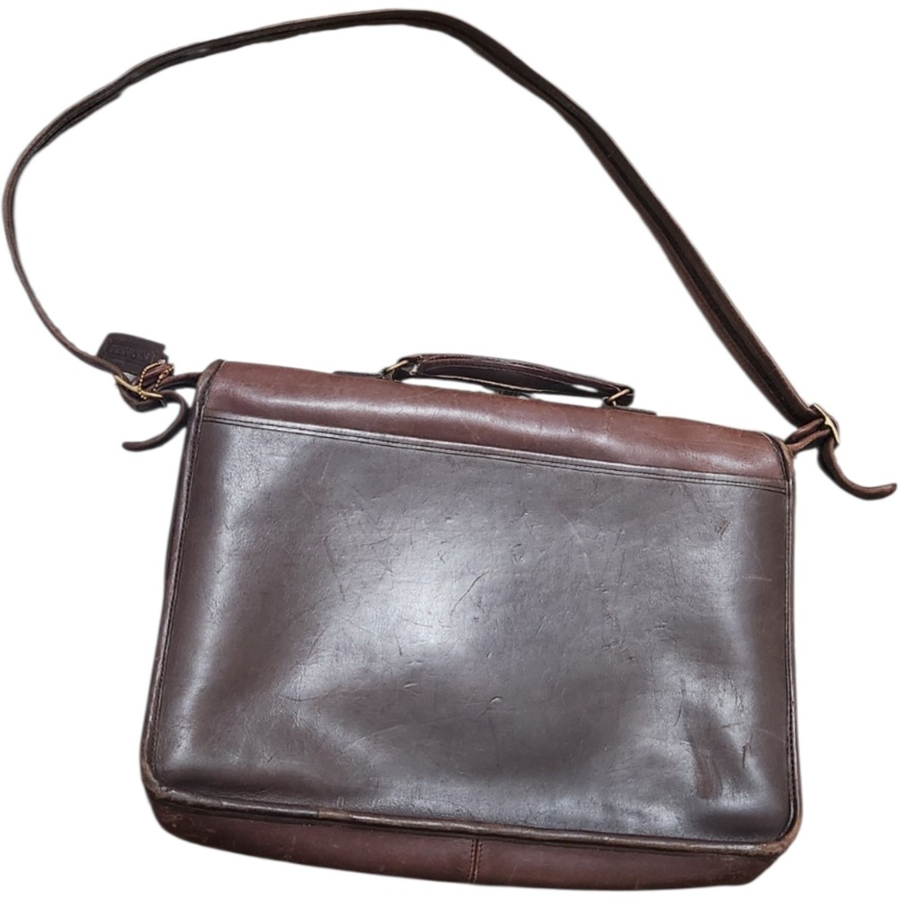 Vintage Coach Metropolitan Briefcase 5780 Style Leather Messenger Bag Pre-1994 - Picture 3 of 11